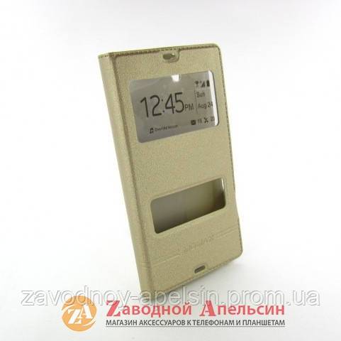 Чехол книжка Sony Xperia Z L36h Smart Case gold - фото фото фото 0