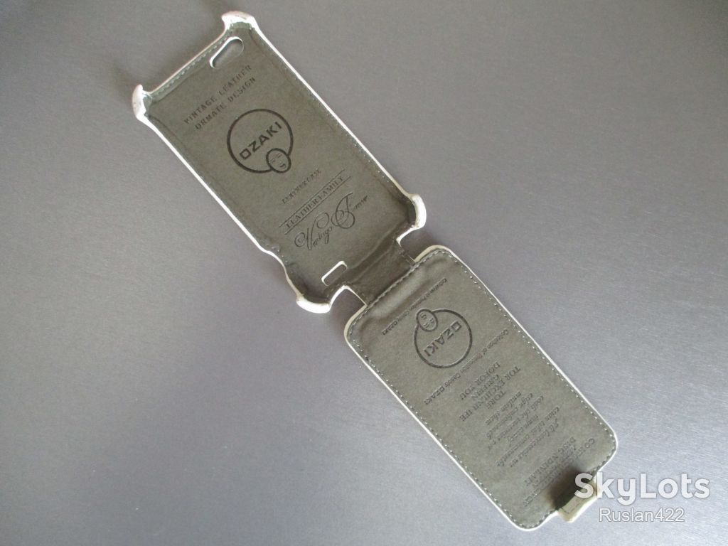 Чехол фліп OZAKI для HTC One V  Натуральна шкіра! чохол - фото фото фото 3