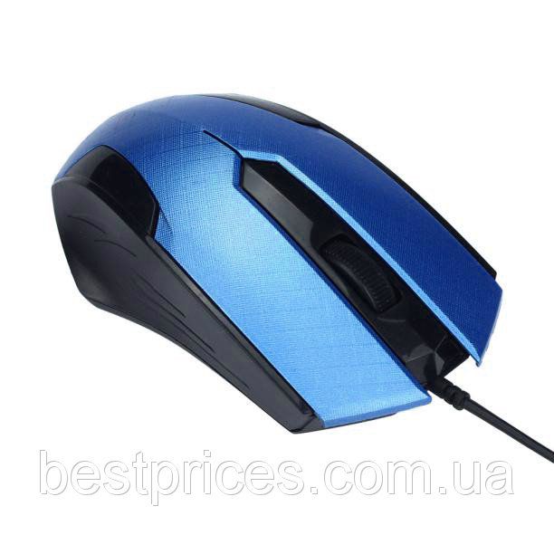 Проводная оптическая мышь optical mouse синяя - фото фото фото 3