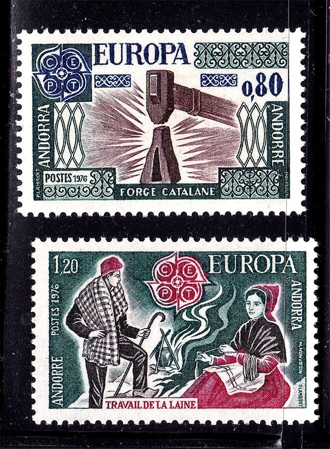 Андорра 1976 г  MNH -  СЕРТ EUROPA - - фото фото фото 0