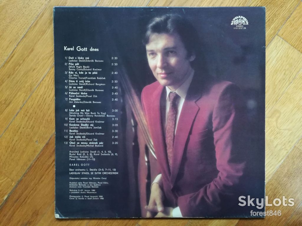 Karel Gott dnes  (лам. конв.)  (2)-Ex.+, Чехословакия - фото фото фото 1