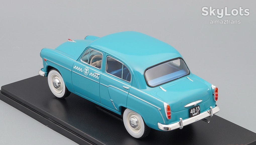Москвич 407 такси    (1960) масштаб 1:24 - Легендарные советские автомобили №68 - фото фото фото 3