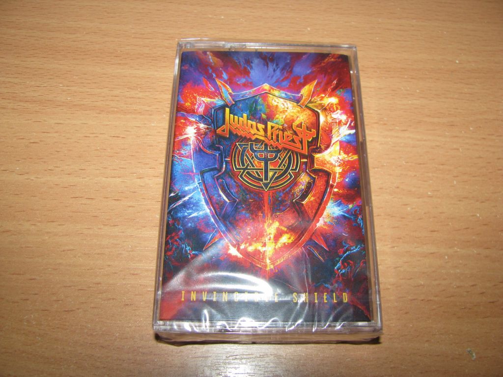 JUDAS PRIEST - Invincible Shield  (2024 Sony, RED CASSETTE) кассета - фото фото фото 0