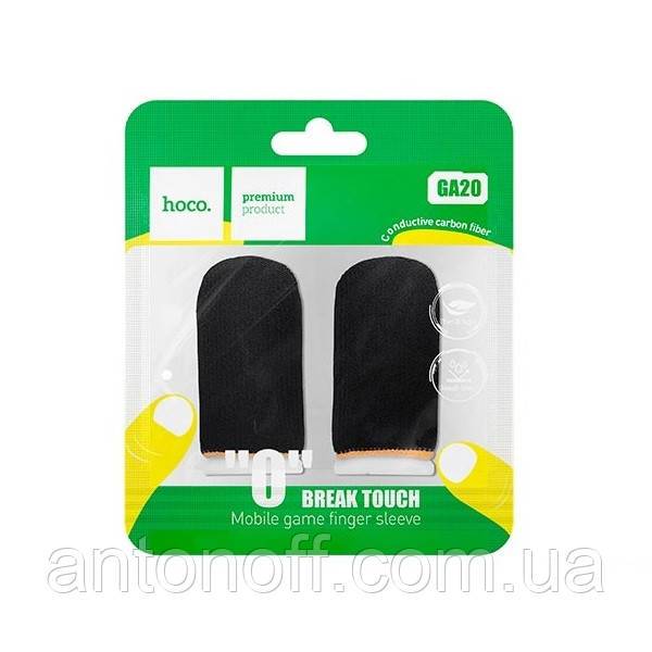 Напальники для мобільних ігор Hoco GA20 Carbon, чорні - фото фото фото 0