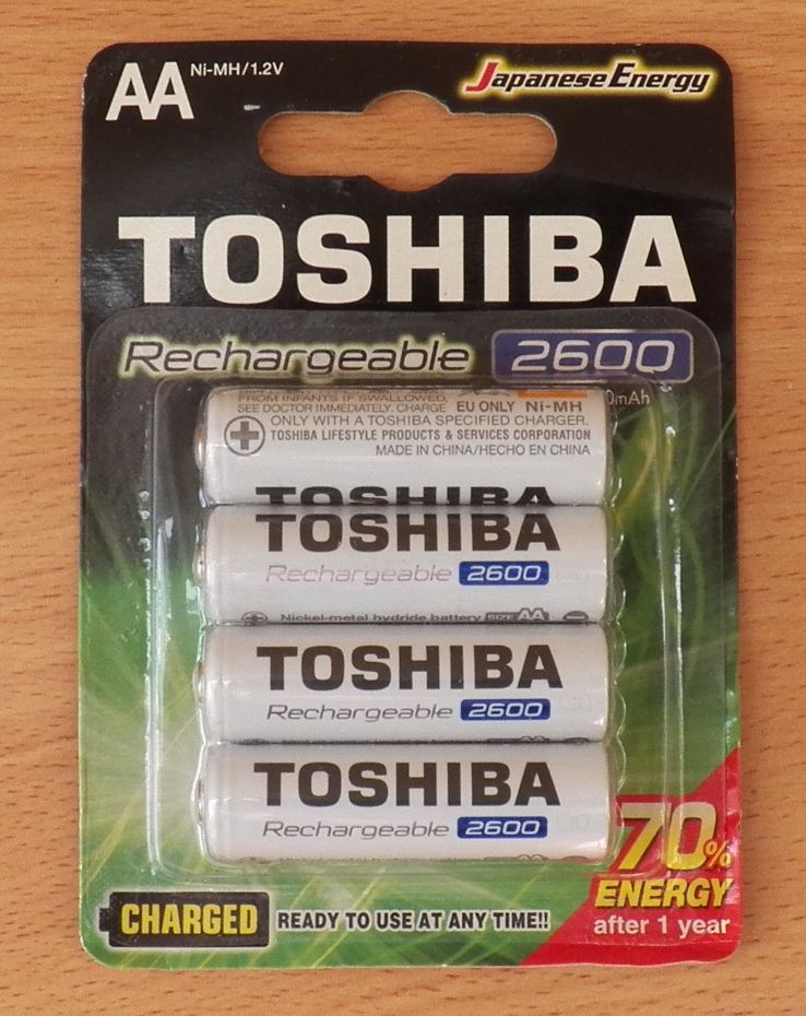 Акумулятор 2600 mAh Toshiba Ni-Mh AA NEW - фото фото фото 0