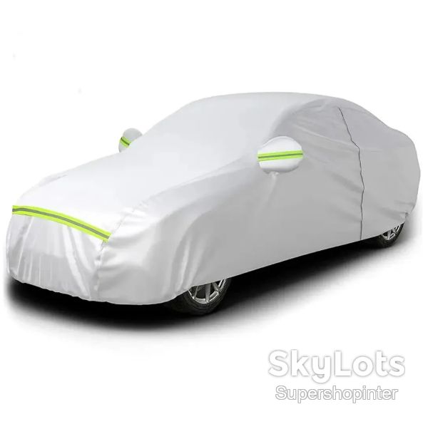 Автомобильный защитный тент-чехол для автомобиля XL 540*175*120 см Водонепроницаемый защитный тент на машину - фото фото фото 1