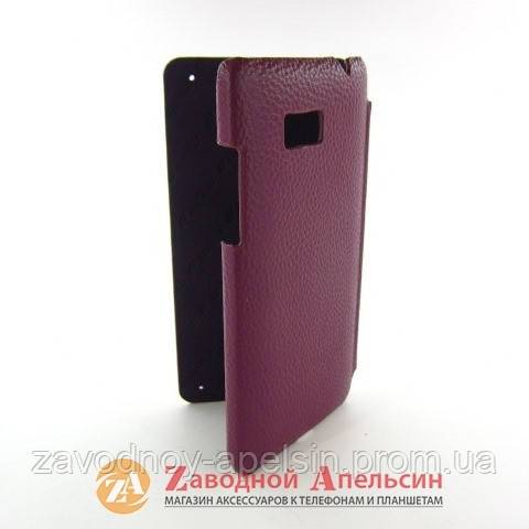 Чехол книжка HTC Desire 600 Melkco purple кожа - фото фото фото 1