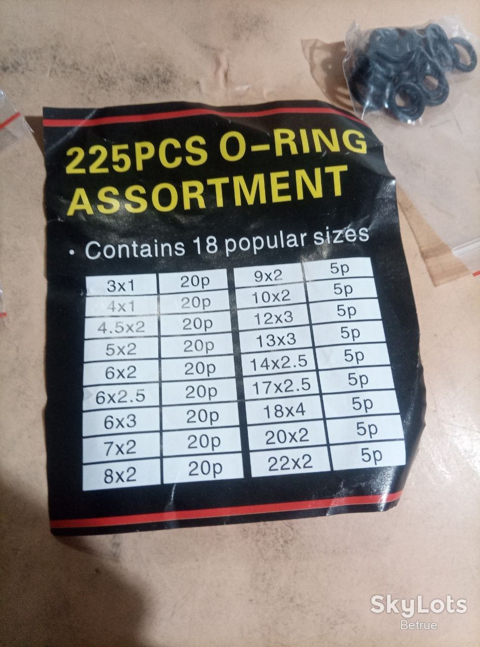 225шт.Набір ущільнювальних кілець O-Rings 225 штук - 20 розмірів NBR  (20023) - фото фото фото 5