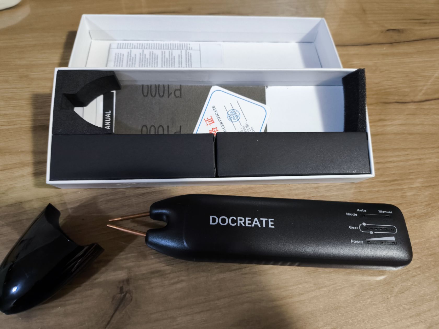 Портативний акумуляторний апарат для точкового зварювання DOCREATE        (11 рівнів потужності) - фото фото фото 4
