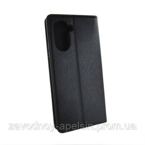 Чехол книжка Realme C33 С33 Кожаный (черный) - фото фото фото 1
