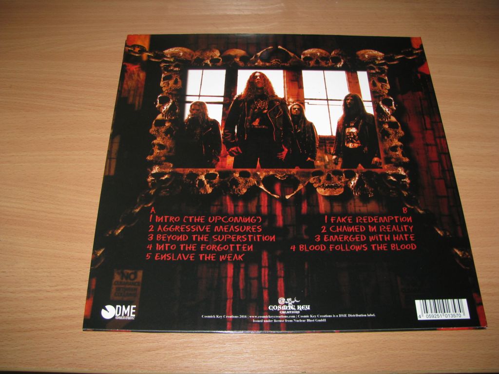 SINISTER - Aggressive Measures   (2016 Cosmic Key Creations,Yellow LP) - фото фото фото 2