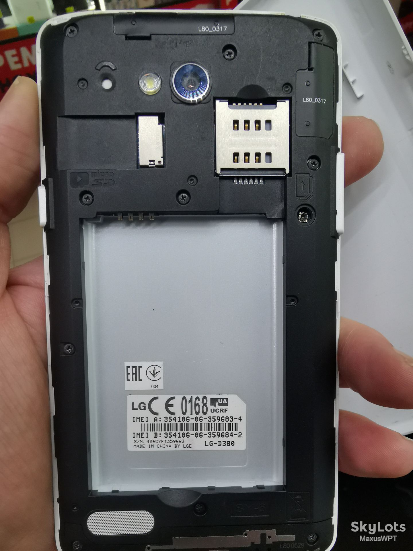 #8 sklad LG L80 80 D380 white - фото фото фото 2