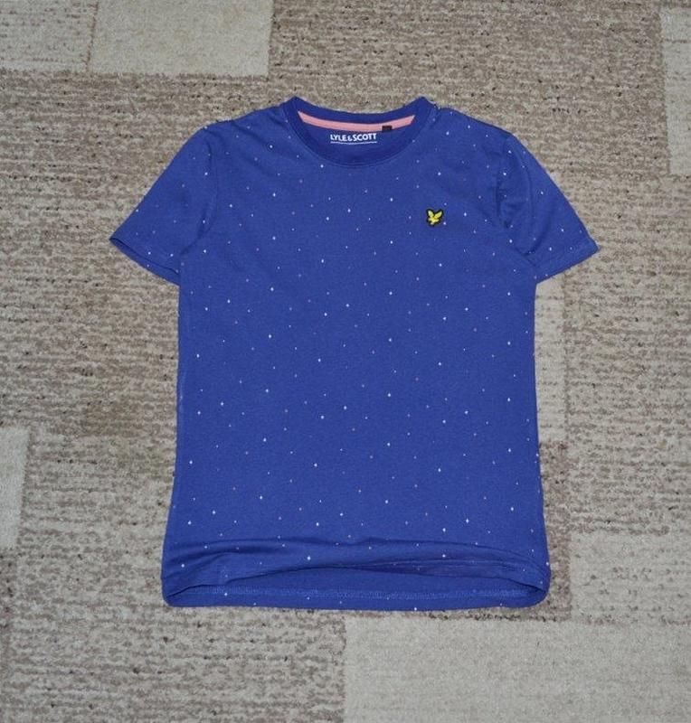 Синя футболка lyle&amp; scott на хлопчика 12-13 років - фото фото фото 4