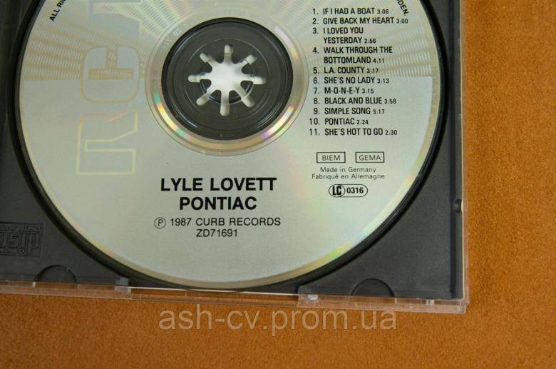 Музичний CD, Lyle Lovett - Pontiac (1987) - фото фото фото 5