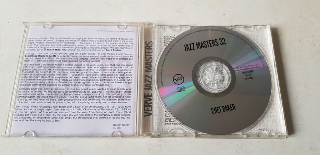 Chet Baker Jazz Masters 32 CD ліцензія - фото фото фото 2