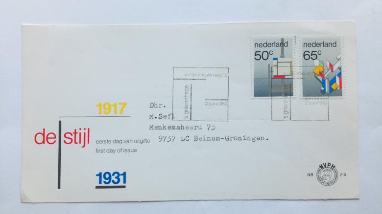 НИДЕРЛАНДЫ 1983 г. КПД. ЖИВОПИСЬ. Лицевая часть конверта. - фото фото фото 1