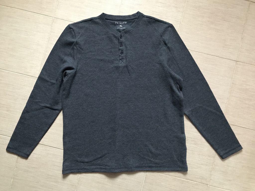 Стильный, качественный, плотный реглан хенли, от  Primark. XL - фото фото фото 8