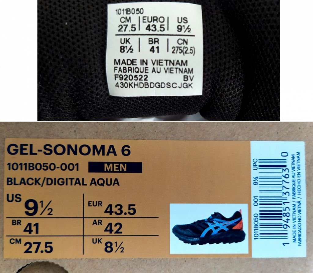 Кросівки ASICS® GEL-SONOMA 6 original 43.5EU K46-1 - фото фото фото 4