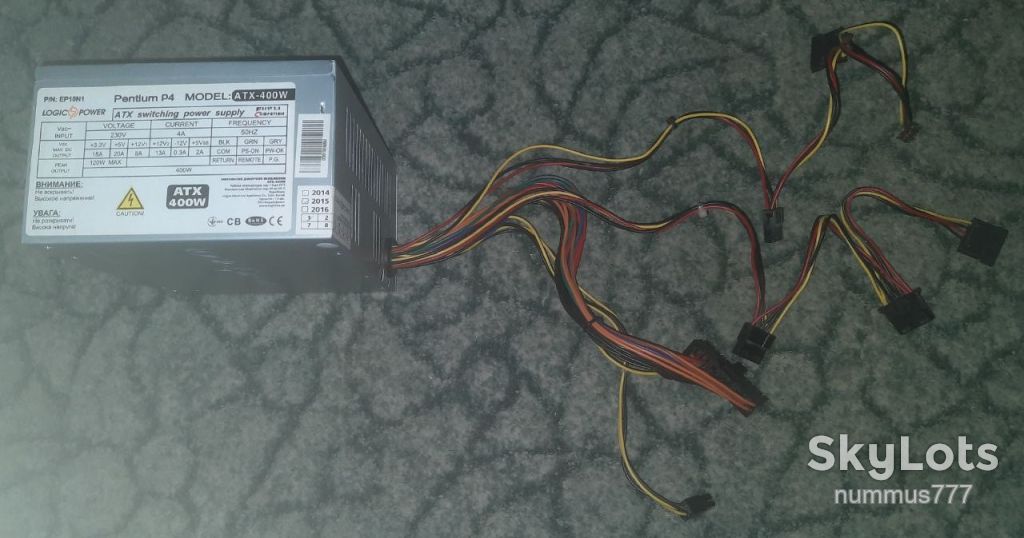 Блок живлення Logic Power ATX-400W 400W №8 Тест ОК - фото фото фото 1