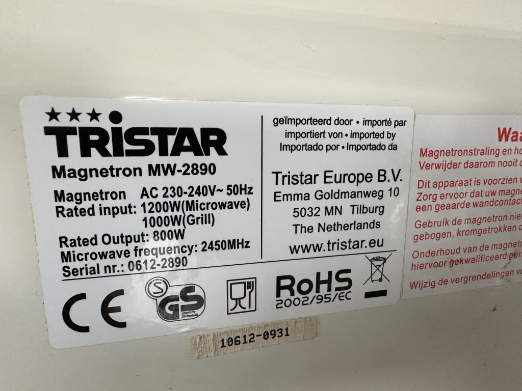 Мікрохвильова піч  Tristar гриль, якість! - фото фото фото 3