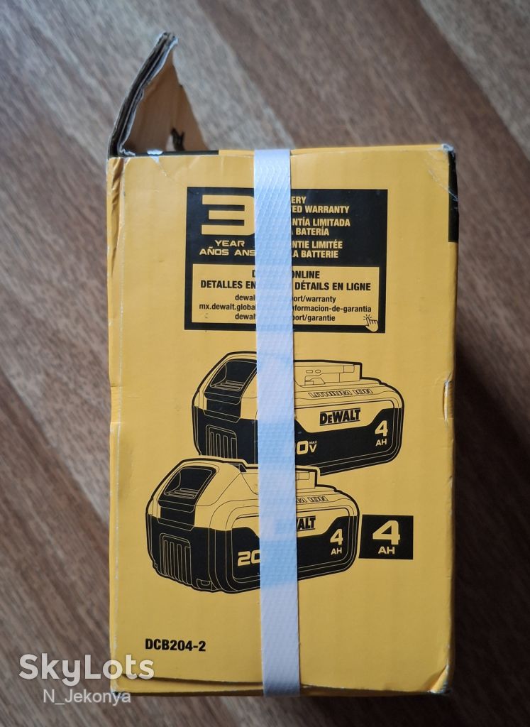 Акумуляторна батарея DeWALT DCB204-2 Li-Ion 4Ah 20V MAX    (2026) - фото фото фото 3
