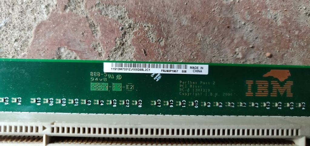Riser Card IBM FRU 90P1957  (13M7319) PCI-X № 201603 - фото фото фото 1