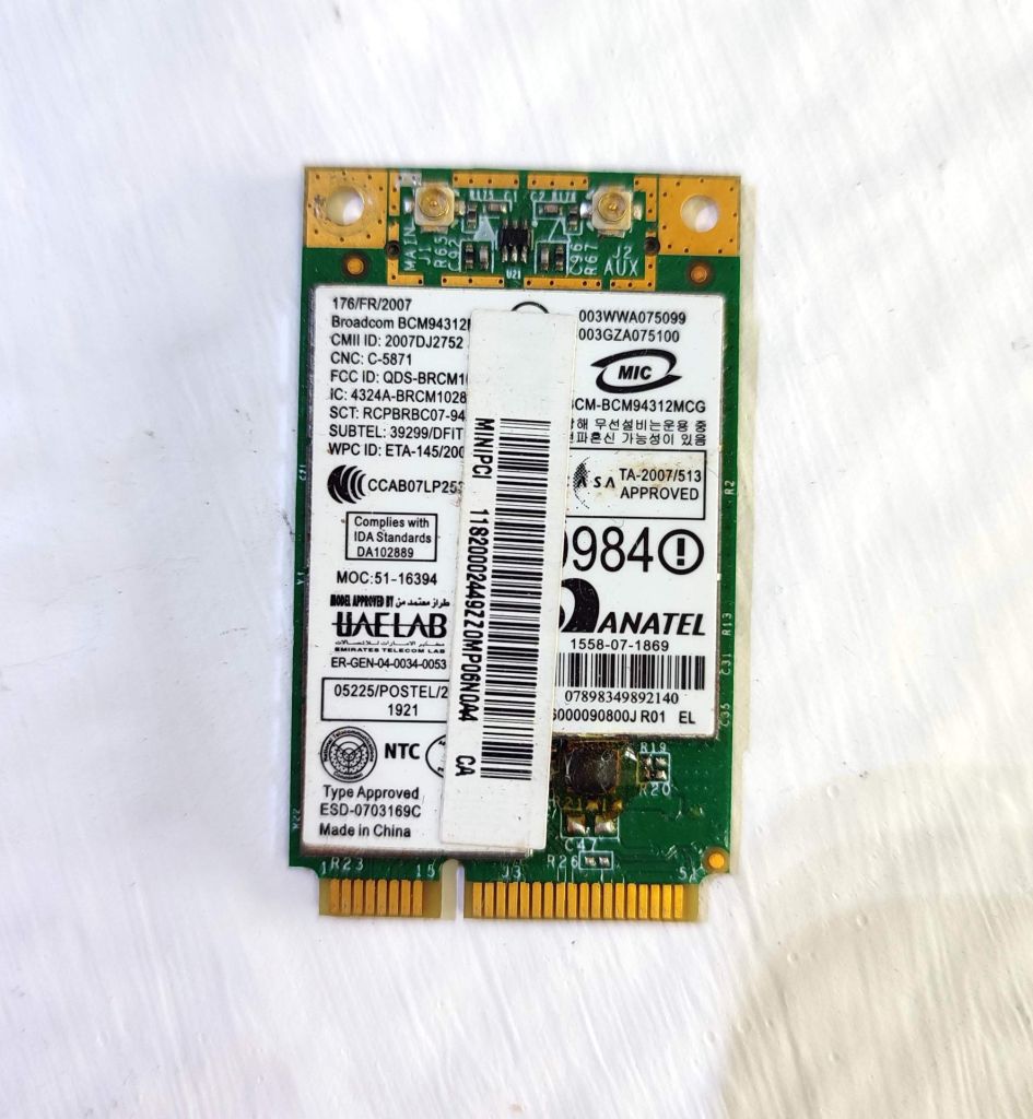 660 Wi-Fi Broadcom BCM94312MCG 802.11 b/g Mini PCI-Express 54 Mbps для ноутбука - фото фото фото 0