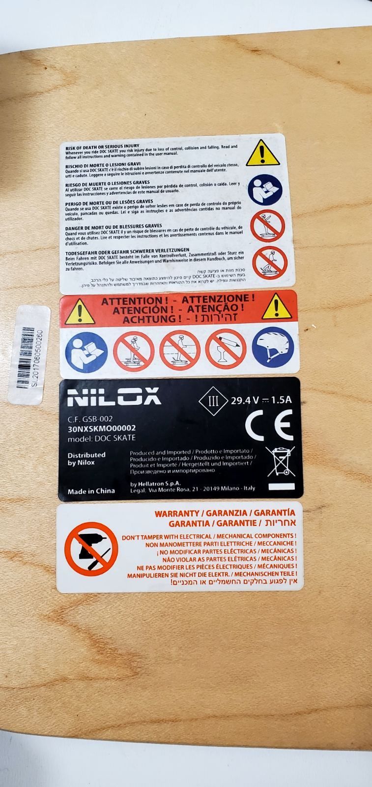 Электрический скейтборд Nilox Doc, небесно-голубой, максимальная скорость 15 км/ч - фото фото фото 12