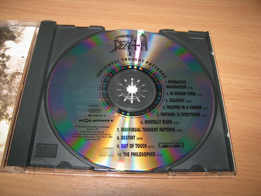 DEATH - Individual Thought Patterns    (1993 Roadrunner 1st press,Holland) - фото фото фото 2