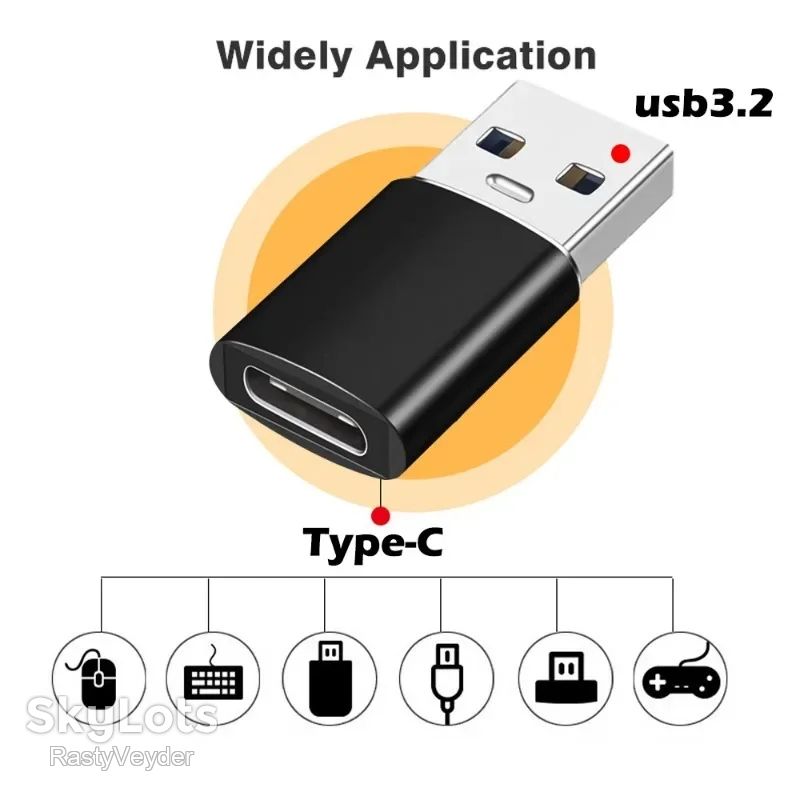 Перехідник usb c to usb a 3.2 - фото фото фото 2