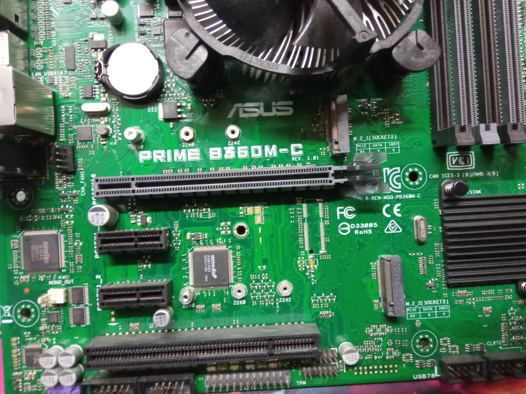 Комплект Asus PRIME B360M-C+ intel i3-8100 4-ядра + кулер лот 2 - фото фото фото 3