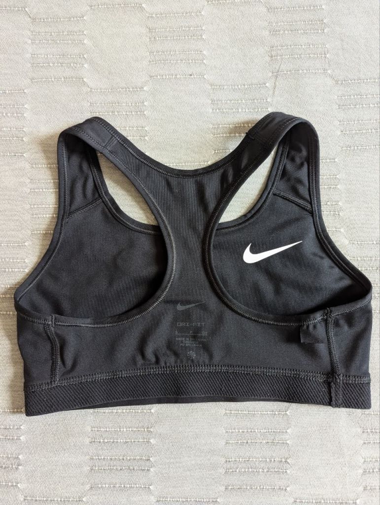 Компрессионный топ Nike Dri-FIT Swoosh black/white. S - фото фото фото 2