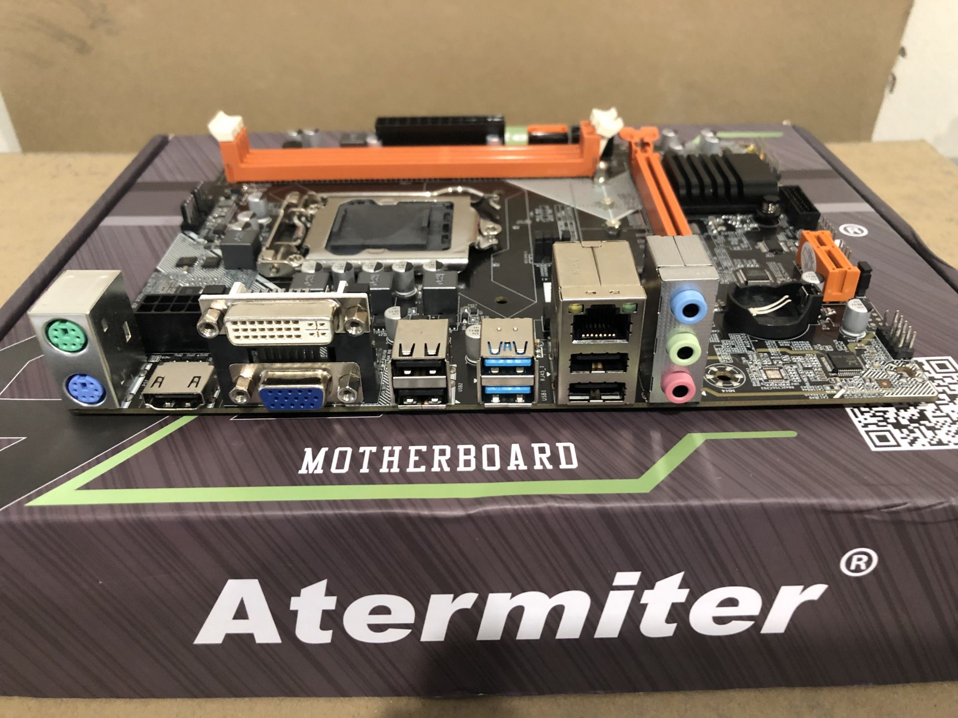 Материнська плата Atermiter B75 LGA1155 DDR3 Intel i3/ia5/i7 - фото фото фото 1