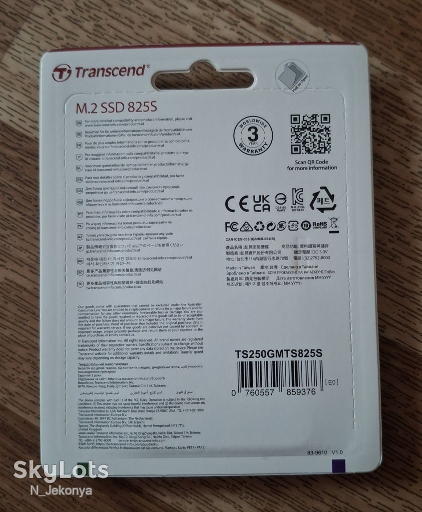 SSD Transcend 825S 250Gb     (TS250GMTS825S) - фото фото фото 2