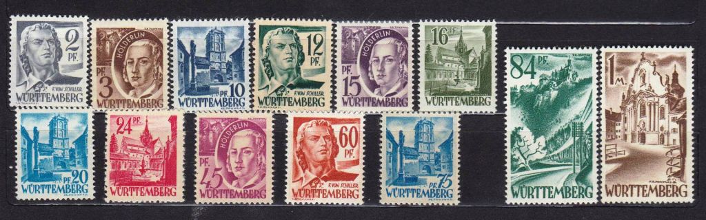 ZM Германия Вюрттемберг 1947 г  MNH - - фото фото фото 0
