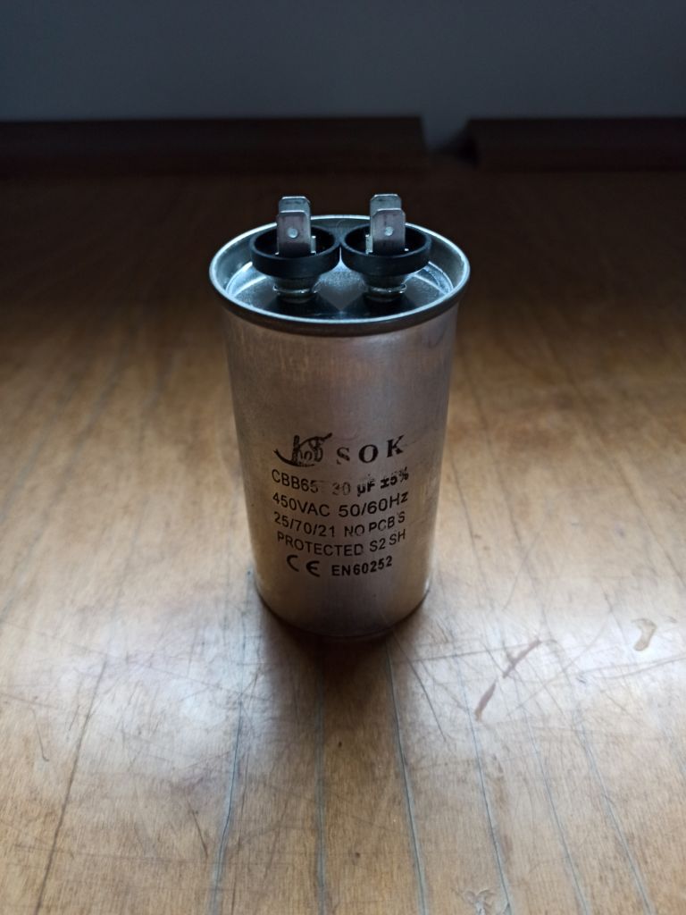 Конденсатор пусковой для кондиционера D02 - 30 uF 450V., СВВ65 - фото фото фото 0