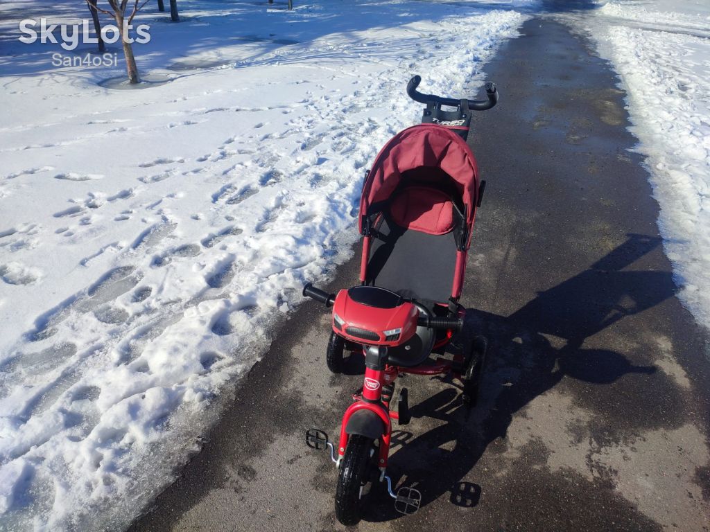 Дитячий триколісний велосипед-коляска Turbo Trike - фото фото фото 3
