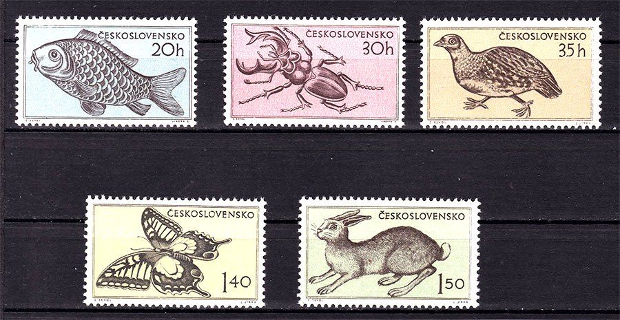 Фауна . Чехословакия  1955 г MNH - фото фото фото 0