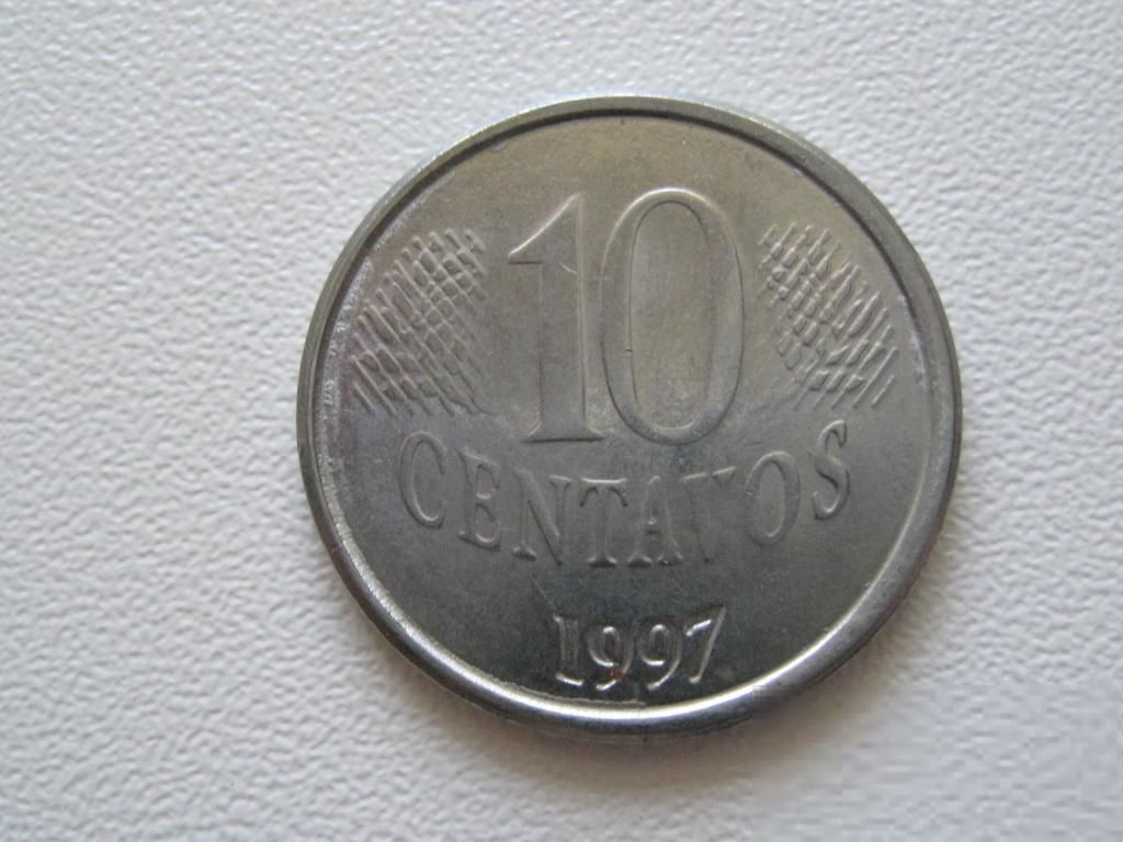 Бразилия 10 сентаво 1997 года #9909 - фото фото фото 0