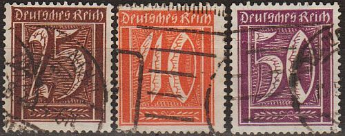 1921 - Німеччина - Стандарт - Цифри Mi.179-83 _11,0 € - фото фото фото 0