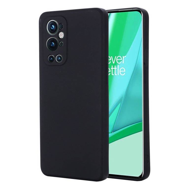 OnePlus 9 Pro Cиликоновый чехол Микрофибра (черный) - фото фото фото 0