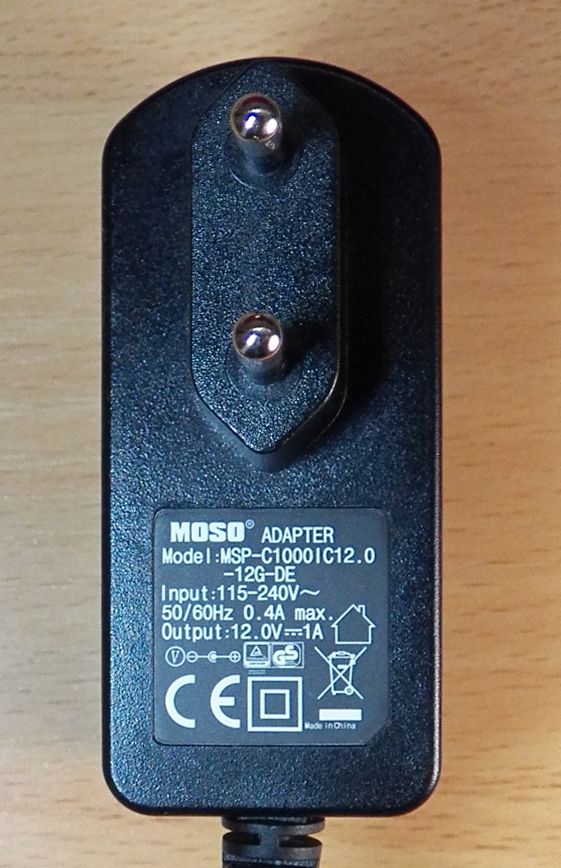 Адаптер живлення 12V 1A 12W AC/DC Новий 5,5*2,5mm Німеччина - фото фото фото 1
