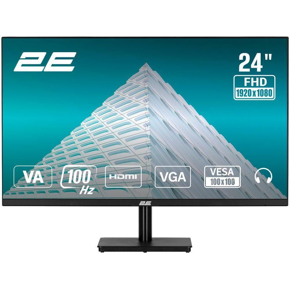 Новий !!! Монітор 2E E2425B | 23.8″ VA | 100Hz | FreeSync | D-Sub, HDMI |       (2E-E2425B-01.UA) - фото фото фото 5