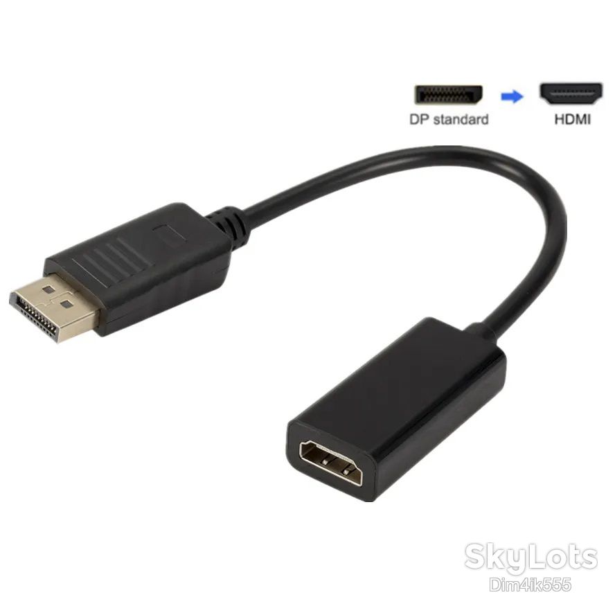 Адаптер переходник DisplayPort - HDMI 25см - фото фото фото 0