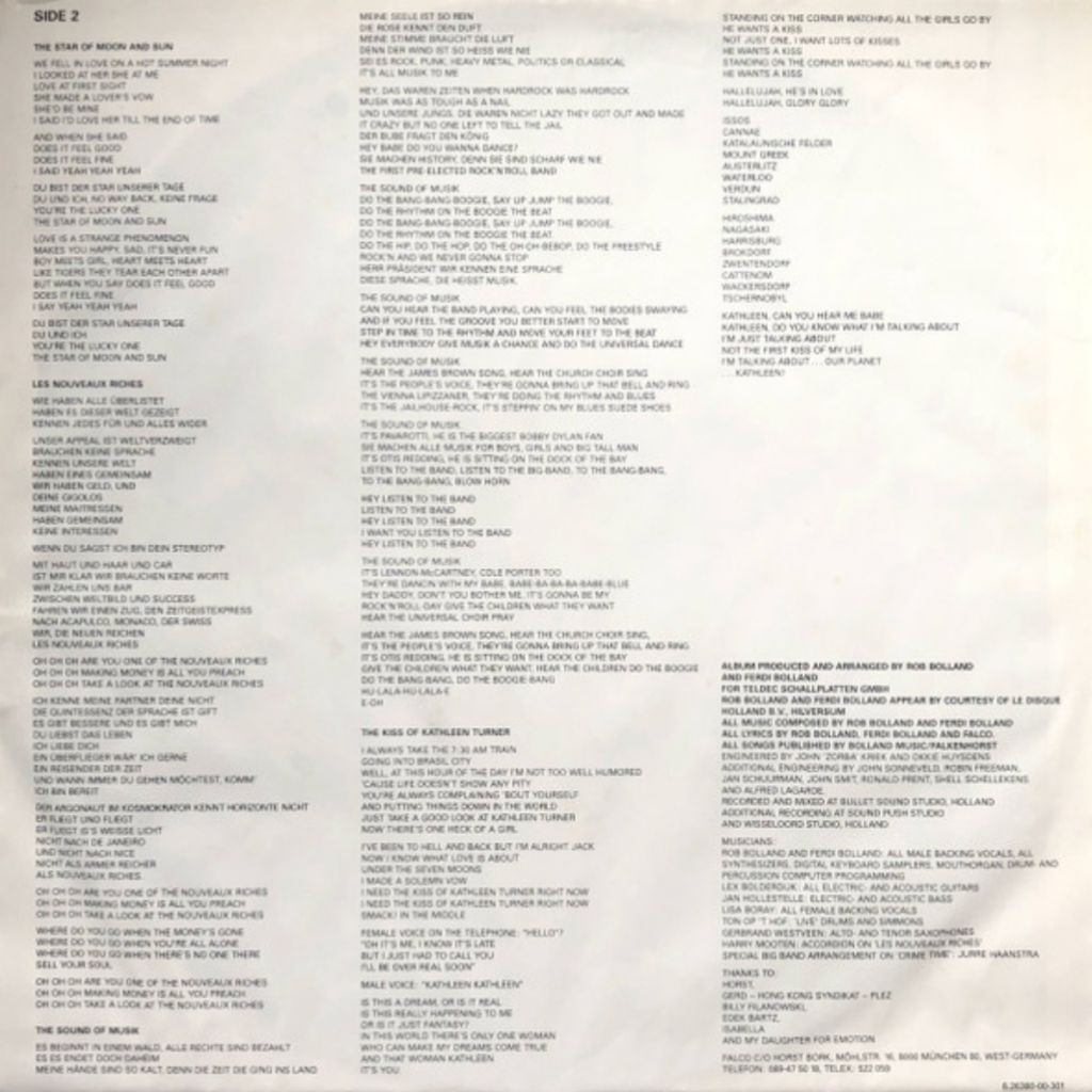 Falco - Emotional - 1986.  (LP). 12. Vinyl. Пластинка. Germany. - фото фото фото 3