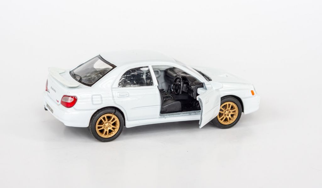 1:38 Subaru Impreza WRX STI 2002 white, WELLY #2342 - фото фото фото 5