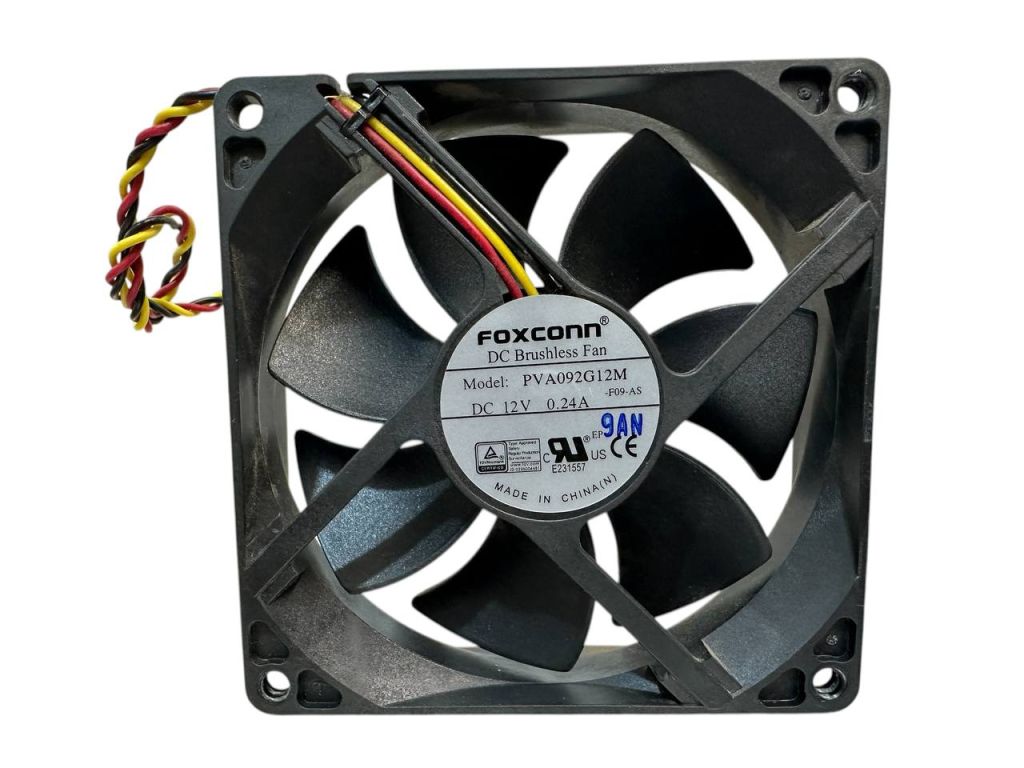 Б/У Кулер Foxconn / PVA092G12M / 12V / 0.24A / 90x90 / КОД.HP 290 G3 - фото фото фото 0