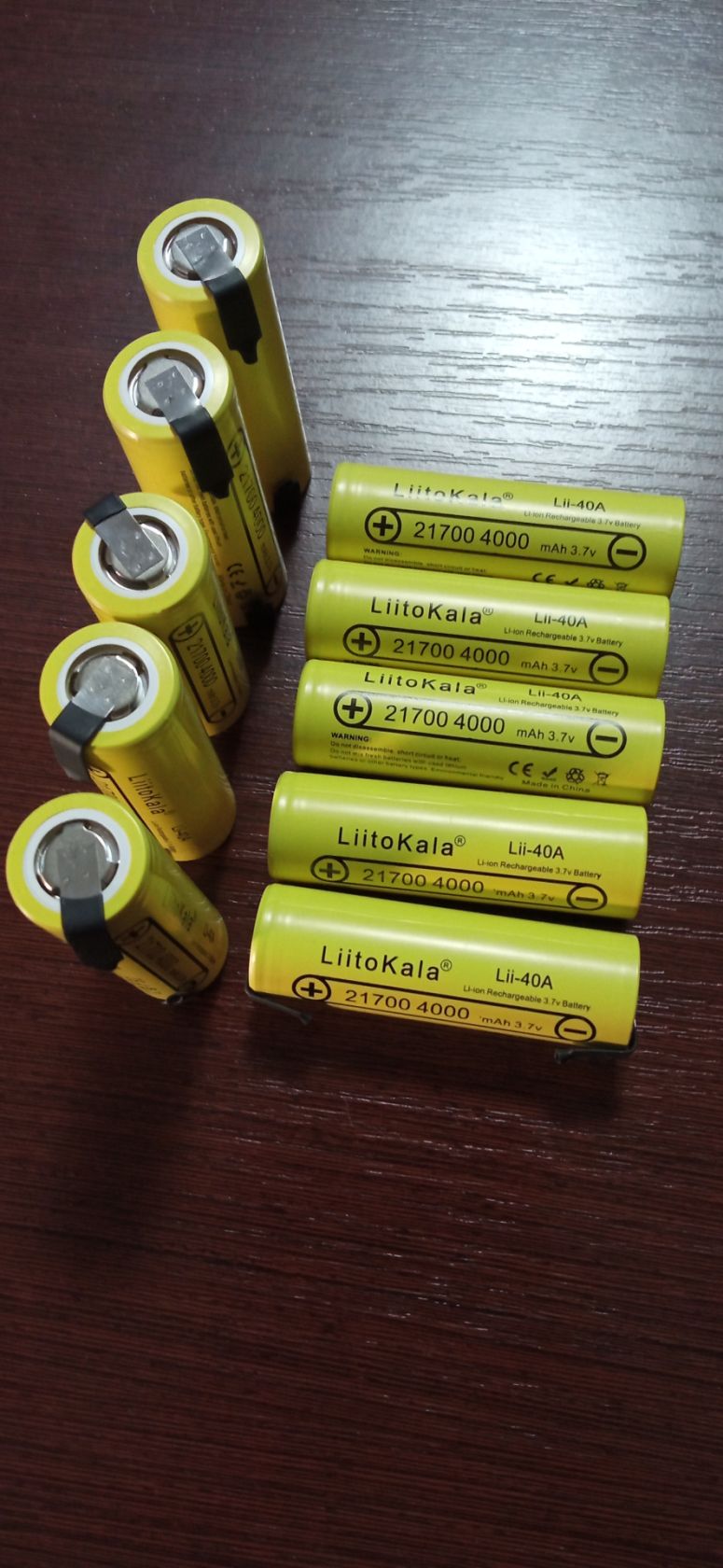 Акумулятор 21700 Li-Ion LiitoKala Lii-40A-N      (Nickel), 4000mah, Yellow - фото фото фото 2