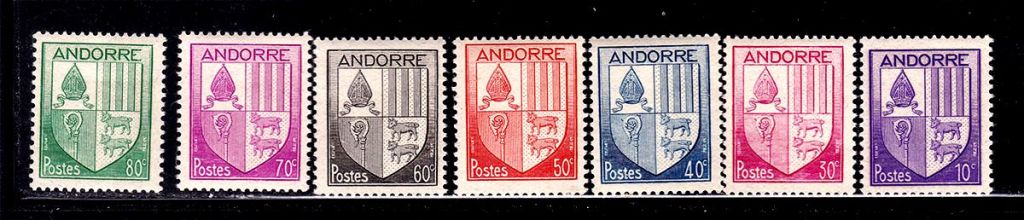 Андорра 1944 г  MNH - геральдика - фото фото фото 0