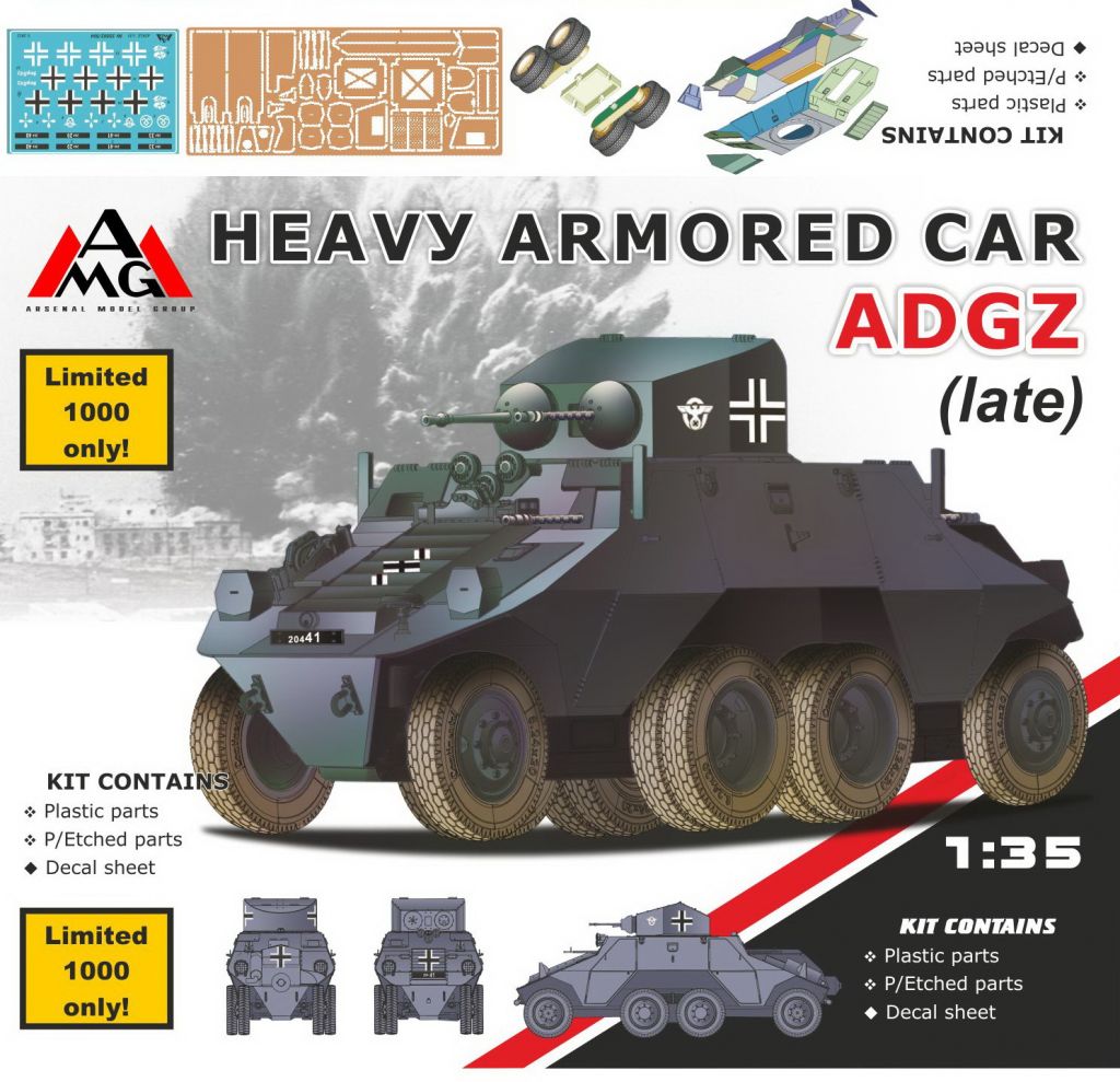 AMG 35502 ADGZ Heavy armored car   (late) 1/35 - фото фото фото 0